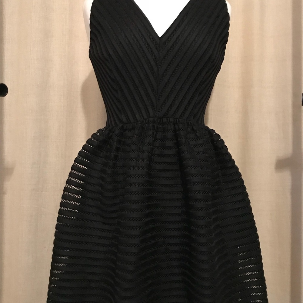 Saks Fifth Avenue Sleeveless Black Cocktail Dress - Picture 2 of 4